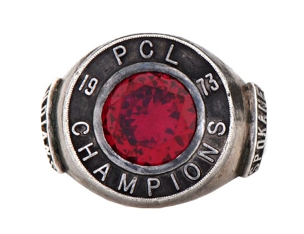 1973 Spokane Indians PCL Championship Ring - Bill Madlock